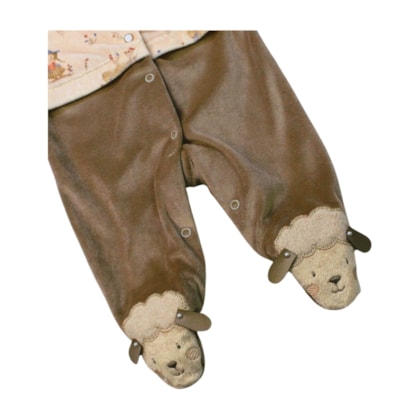 Macacão Plush Feminino Ovelha 132162 - Sonho Mágico