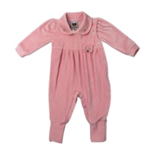 Macacão Plush Feminino Quadriculado 11100095 - Aconchego do Bebê