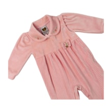 Macacão Plush Feminino Quadriculado 11100095 - Aconchego do Bebê