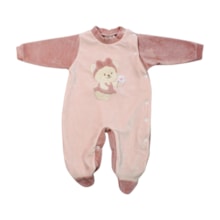 Macacão Plush Feminino Ursa Laço 5002 - Korte Rekorte