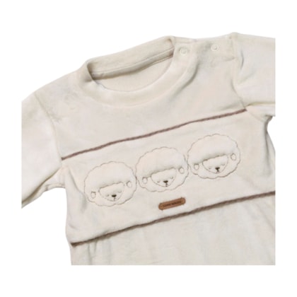 Macacão Plush Ovelha 132157 - Sonho Mágico