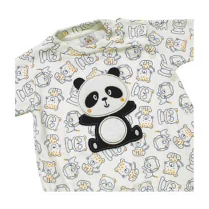 Macacão Suedine Longo Estampado 1221 - Nilly Baby 