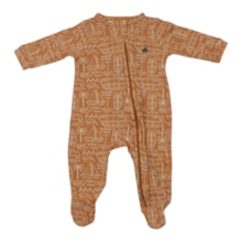 Macacão Suedine Longo Estampado  Praia 26396 - Presente de Anjo