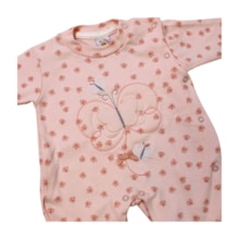 Macacão Suedine Longo Feminino Borboletas 1226 - Nilly Baby