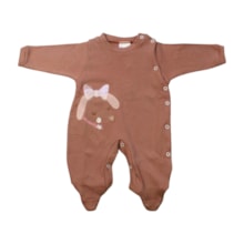 Macacão Suedine Longo Feminino Bordado Cachorro 4993 - Korte Rekorte