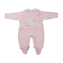 Macacão Suedine Longo Feminino Bordado Coelhas 4883 - Korte Rekorte