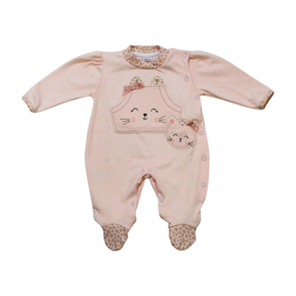 Macacão Suedine Longo Feminino Carinha 1205 - Nilly Baby