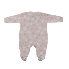 Macacão Suedine Longo Feminino com Ziper Estampado Girafa 1275 - Nilly Baby