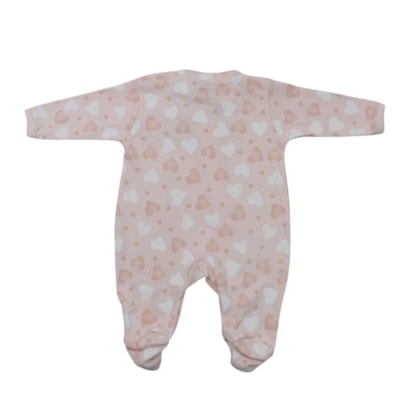 Macacão Suedine Longo Feminino com Ziper Estampado Girafa 1275 - Nilly Baby