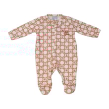 Macacão Suedine Longo Feminino Estampado Circulos 31001 - Miniclo