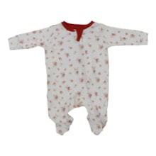 Macacão Suedine Longo Feminino Estampado Morangos 0033D - Curioso