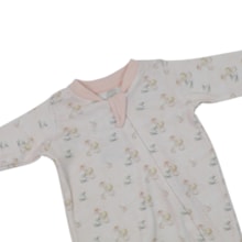 Macacão Suedine Longo Feminino Estampado Patinhos 0033D - Curioso