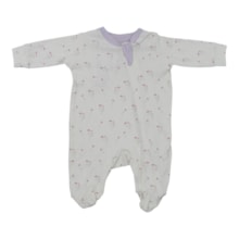 Macacão Suedine Longo Feminino Estampado Tulipas  0033D - Curioso
