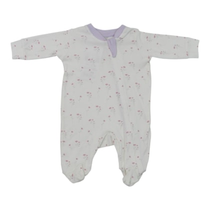 Macacão Suedine Longo Feminino Estampado Tulipas  0033D - Curioso