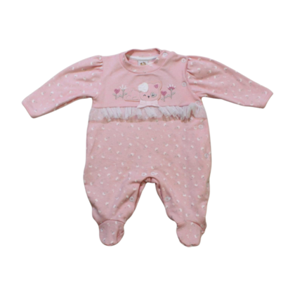Macacão Suedine Longo Feminino Tule 1208 - Nilly Baby 