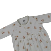 Macacão Suedine Longo Feminino Ursinhas  0015D - Curioso