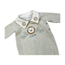 Macacão Suedine Longo Listras 545 - Curioso