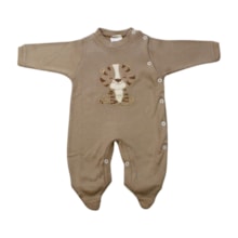 Macacão Suedine Longo Masculino Bordado Tigre 4896 - Korte Rekorte