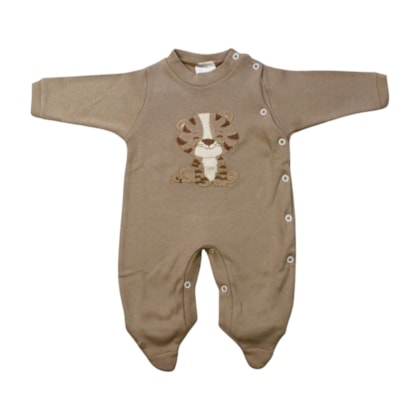 Macacão Suedine Longo Masculino Bordado Tigre 4896 - Korte Rekorte