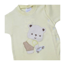 Macacão Suedine Longo Masculino Bordado Urso 4891- Korte Rekorte