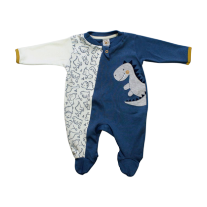 Macacão Suedine Longo Masculino Dino 571 - Nilly Baby 