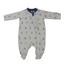 Macacão Suedine Longo Masculino Estampado Ursos  0020D - Curiosov