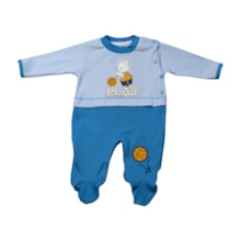 Macacão Suedine Longo Masculino Play 1234 - Nilly Baby