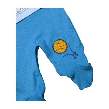 Macacão Suedine Longo Masculino Play 1234 - Nilly Baby