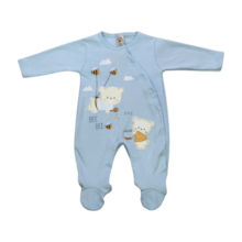 Macacão Suedine Longo Masculino Urso 576 - Nilly Baby 