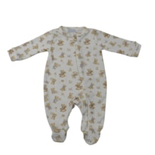 Macacão Suedine Longo Masculino Urso Cavalinho 31038 - Miniclo