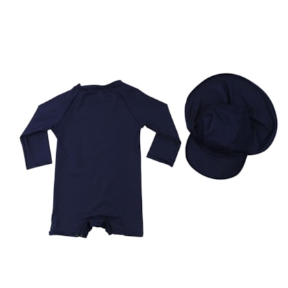 Macacão Térmico Masculino com Chapéu Estampa Cachorro 43963 - Kamylus