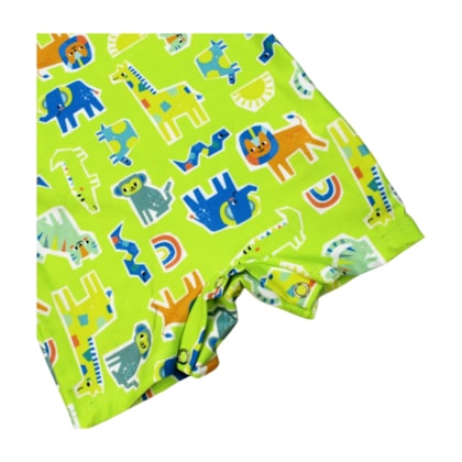 Macacão Térmico Masculino Estampado Bichos com Capéu 2 Peças  43824 - Kamylus