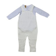 Macacão Tricô Masculino com Body Manga Longa 2 Peças 10073 - Arcobaleno