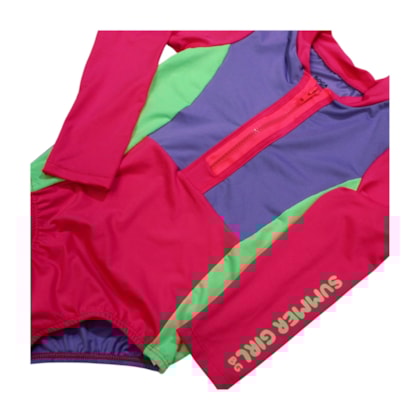 Maio Manga Longa com Ziper Colorido 43788 - Boca Grande