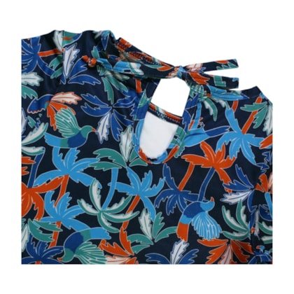 Maio Manga Longa Estampado Coqueiro  43783 - Boca Grande