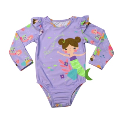 Maio Manga Longa Estampado Sereia 53843 - Kamylus