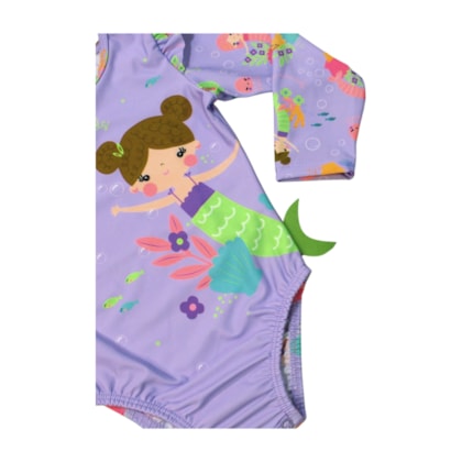 Maio Manga Longa Estampado Sereia 53843 - Kamylus