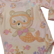 Maio Manga Longa Estampado Ursa 3314634 - Rovitex