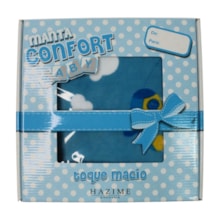 Manta Confort Microfibra Estampada Azul Piruleta 73062 - Hazime