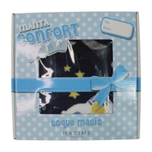 Manta Confort Microfibra Estampada Marinho Puf 73062 - Hazime