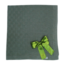 Manta Tricô Quadriculada 0420 - Michelle Baby