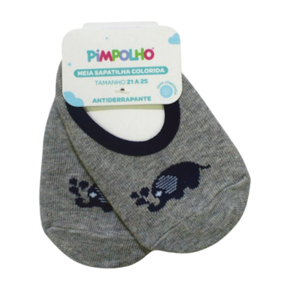 Meia Sapatilha Masculina Sortida 00295 Tamanho 21 a 25 - Pimpolho