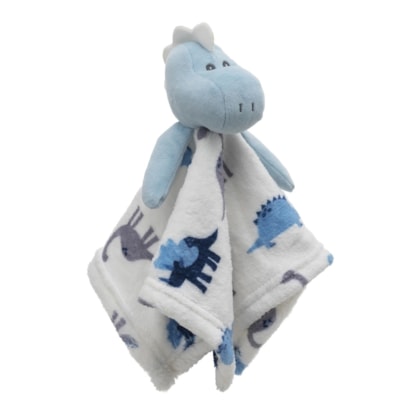 Naninha Dinossauro Fofinho  Microfibra com Prendedor de chupeta + 3 Meses 3139 - Loani 