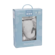 Naninha Elefantinho Microfibra com Predendor de Chupeta +3meses 3109 - Loani 