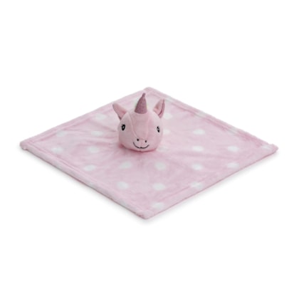 Naninha Unicórnio Fofinha  Microfibra com Prendedor de chupeta + 3 Meses 3110 - Loani 