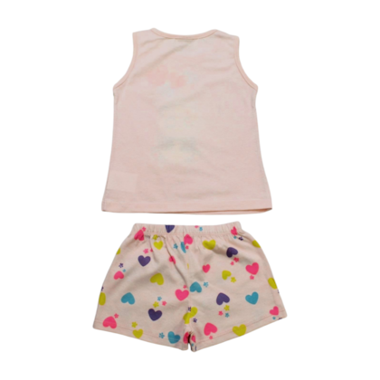 Pijama Curto Cavado Feminino Estampa Panda Brilha no Escuro 22196 - Rollu 