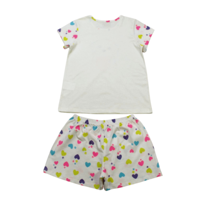 Pijama Curto Feminino Estampa Love Brilha no Escuro 22193 - Rollu 