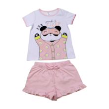 Pijama Curto Feminino Estampa Panda 8023 - BconB