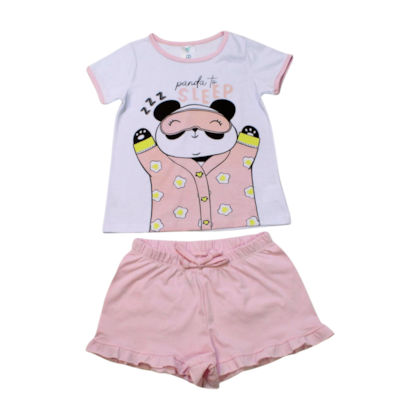Pijama Curto Feminino Estampa Panda 8023 - BconB
