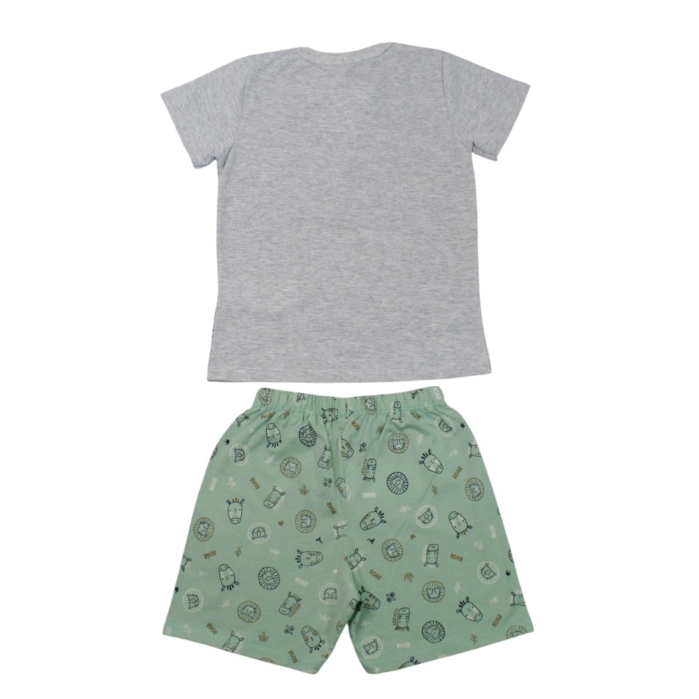 Pijama Curto Masculino Estampa Bichos Brilha no Escuro 27394 - Rollu